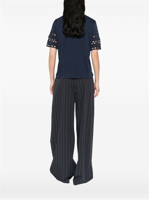 T-shirt donna maniche corte con ricamo EMME Marella | APE002